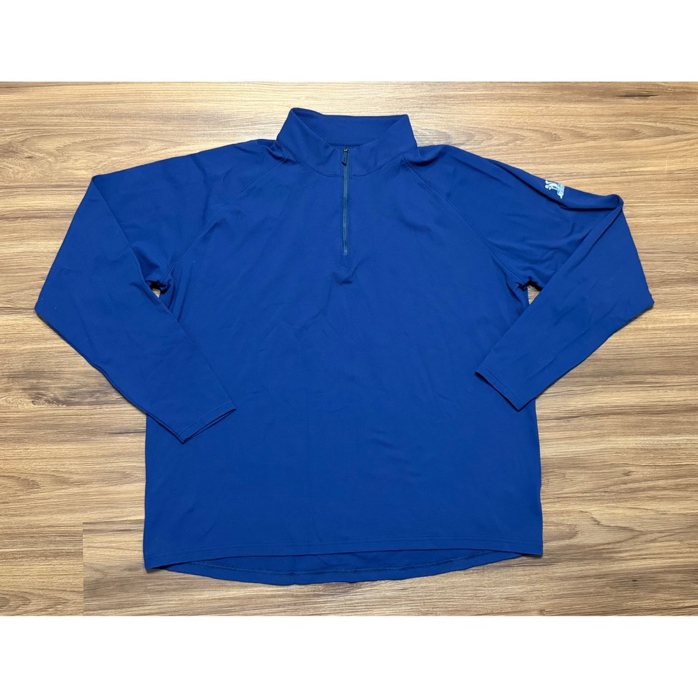 Holderness & Bourne Blue Dry Luxe Performance 1/4 Zip Stuart Pullover Sz XL